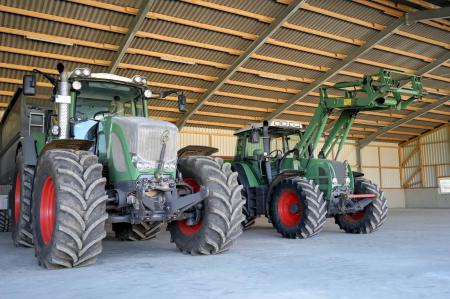 Maschinenhalle in der Landwirtschaft